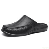 Fligmm Men's Slippers EVA Slip on Flats Shoes Walking Men Half Slipper Comfortable Soft Household Sandals Size 40-47 2023