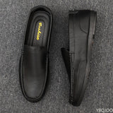 Fligmm Spring Summer NEW Men's Loafers Comfortable Flat Casual Shoes Men Breathable Moccasins Slip-On Soft Leather Driving Shoes