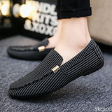 Fligmm Summer Mens Loafers Plus Size Lightweight Comfortable Flat Casual Shoes Men Breathable Slip on Soft Leather Driving Shoes