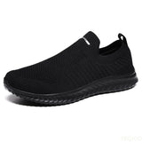 Fligmm Men Vulcanize Shoes Mesh Men Shoes Lightweight Comfortable Men's Sneakers 2023 Autumn Fashion Slip On Flats Shoes Male Loafers