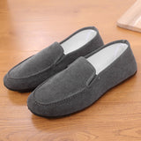 Fligmm Big Size Loafers Shoes Flats Slippers Fabric Slip-on Men Gommino Driving Shoes Fashion Summer Style Soft Male Moccasins