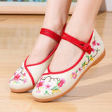 Fligmm New spring and autumn summer casual women's flat shoes casual embroidery ladies shoes