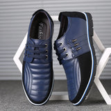 Fligmm Men genuine leather shoes High Quality Elastic band Fashion design Solid Tenacity Comfortable Men's shoes big sizes