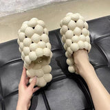 Fligmm Women Bubble Slides Eva Slippers Men Shoes Indoor Home Beach Sandals Outdoor Soft Platform 2023