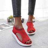 Fligmm Size Sandals Women 2023 Fashion Casual Platform Shoes Women Shoes Comfort Summer Soft Sport Sandals Breathable Sneakers