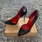 Fligmm fashion Women Shoes Patent Leather Woman Shoes Sexy Stilettos Ladies High Heels 12cm/10cm/8cm Pointed Toe Women Pumps