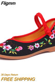 Fligmm New spring and autumn summer casual women's flat shoes casual embroidery ladies shoes