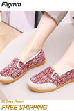 Fligmm Ladies Casual Comfort Bohemian Slip On Lazy Shoes Female Womens Flat Slip On Canvas Strap Loafers Straw Espadrilles