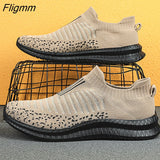 Fligmm Men Shoes Lightweight Sneakers Men Fashion Casual Walking Shoes Breathable Slip on wear-resistant Mens Loafers Zapatillas Hombre