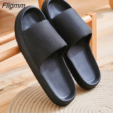 Fligmm Platform Bathroom Home Slippers Cloud Slippers Women Soft Sole EVA Indoor Slides Sandals 2023 Summer Non-Slip Flip Flops