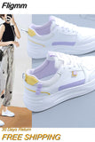 Fligmm Women's Sneakers Platform Sports Shoes White running Sneakers Chunky Sneakers Shoes Tennis Female Basket