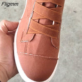 Fligmm Women Casual Shoes Woman Ladies Chaussure Femme Canvas Student Vintage Girls Sapato Feminino Zapatos Mujer Flat Shoes Women