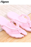 Fligmm Folding Travel Flip Flops Women 2023 Summer Holiday Non Slip Beach Slippers Woman Comfortable Clip Toe Soft Flat Slides