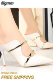 fligmm Shoes Sexy Women Heels 2023 New Sequin Cloth Woman Pumps High Heels Party Shoes Women Sandals Slippers Stiletto 9 Cm