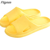 Fligmm Summer Womens Slippers Couple Sandals Beach Slides Cartoon Bear Flip Flops Men's Thick Sole Indoor Bathroom Anti-Slip Shoes