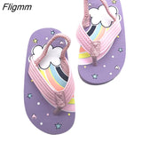 Fligmm Slippers Boys Flip-Flops Summer Casual Sandals Fashion Waterproof Child Beach Shoes Baby Girls Home Shoes Kids Slippers