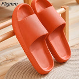 Fligmm Platform Bathroom Home Slippers Cloud Slippers Women Soft Sole EVA Indoor Slides Sandals 2023 Summer Non-Slip Flip Flops