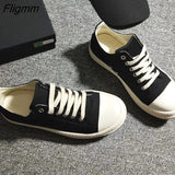 Fligmm Shoes For Women 2023 New Fashion Women Autumn Shoes Casual Sport Sneakers Breathable Solid Color black Platform Canvas Shoes