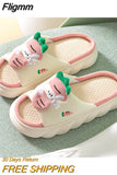 Fligmm Women Lovely Frog Linen Slippers Shoes Couples Non Slip Thick Soled Spring Summer Cotton Linen Cool Slippers Home Slippers Slide