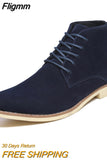 Fligmm Men Suede Leather Luxury Men Ankle Boots Original Male Short Casual Shoes British Style Winter Spring Boot 789