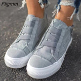 Fligmm Women Casual Shoes Woman Ladies Chaussure Femme Canvas Student Vintage Girls Sapato Feminino Zapatos Mujer Flat Shoes Women