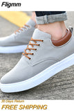 Fligmm Arrival Canvas Shoes Men Spring Summer Casual Canvas Shoes For Men Lace-Up Flats Men Shoes Driving Sneakers Men Shoes89621