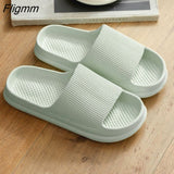 Fligmm Women Thick Platform Slippers Summer Beach Eva Soft Sole Slide Sandals Leisure Men Ladies Indoor Bathroom Anti-Slip Shoes