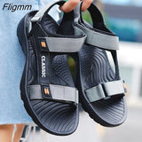 Fligmm Outdoor Lightweight EVA Sole Breathable Sandy Beach New Men Sandals Garden Shoes Summer High Quality Clogs Big Size 46