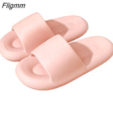 Fligmm Summer Womens Slippers Couple Sandals Beach Slides Cartoon Bear Flip Flops Men's Thick Sole Indoor Bathroom Anti-Slip Shoes