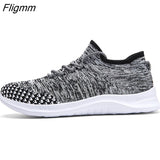 Fligmm Men Casual Shoes Loafers 2023 Breathable Sneakers For Men Shoes Outdoors Flock Male Footwear Walking Comfortable Shoes Men