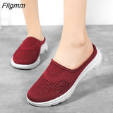 Fligmm Mesh breathable Vulcanize Shoes Women Sandals Slip-On Beach Slippers Unisex Sneakers Fashion Clogs Men Feminino Zapatos