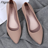 Fligmm Shallow Wedges pumps women shoes 2023 spring autumn shoes women Elegant Casual Work Low heel Slip Casual ladies shoes