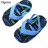 Fligmm Slippers Boys Flip-Flops Summer Casual Sandals Fashion Waterproof Child Beach Shoes Baby Girls Home Shoes Kids Slippers