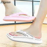 Fligmm Thick Sole Thong Slippers Women Platform Flip Flops Summer Shoes 2023 Foam Pillow Slides Outdoor Beach Sandals Cloud Slipper