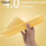 Fligmm Thick Bottom Cloud Slippers Non-Slip Flip Flops Men Women Beach Sandals Fashion Soft Sole EVA Indoor Slides Bathroom Slipper