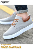 Fligmm Arrival Canvas Shoes Men Spring Summer Casual Canvas Shoes For Men Lace-Up Flats Men Shoes Driving Sneakers Men Shoes89621