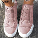 Fligmm Women Shoes Flat New Spring Autumn Women Vulcanize Shoes Sneaker Ankle Side Zipper High Top Canvas Shoes Patchwork Ladies Shoes