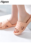 Fligmm Home Slippers for Women Summer Comfortable Soft Sole Casual Beach Shoes Woman Sandals 2023 Solid Color Anti-Slip Slides