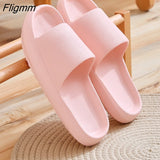 Fligmm Platform Bathroom Home Slippers Cloud Slippers Women Soft Sole EVA Indoor Slides Sandals 2023 Summer Non-Slip Flip Flops