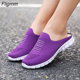 Fligmm Mesh breathable Vulcanize Shoes Women Sandals Slip-On Beach Slippers Unisex Sneakers Fashion Clogs Men Feminino Zapatos