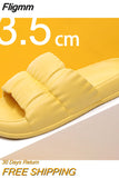 Fligmm Women's EVA Soft Cloud Slippers Summer Thick Platform Beach Slides Sandals Women 2023 Non-slip Flip Flops Room Unisex Slippers