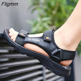 Fligmm Outdoor Lightweight EVA Sole Breathable Sandy Beach New Men Sandals Garden Shoes Summer High Quality Clogs Big Size 46