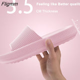 Fligmm Women Thick Platform Slippers Summer Beach Eva Soft Sole Slide Sandals Leisure Men Ladies Indoor Bathroom Anti-Slip Shoes